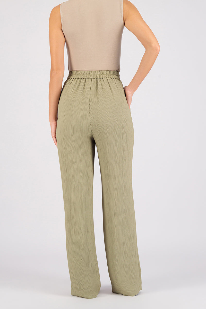 Textured Dress Pants - Khaki Green