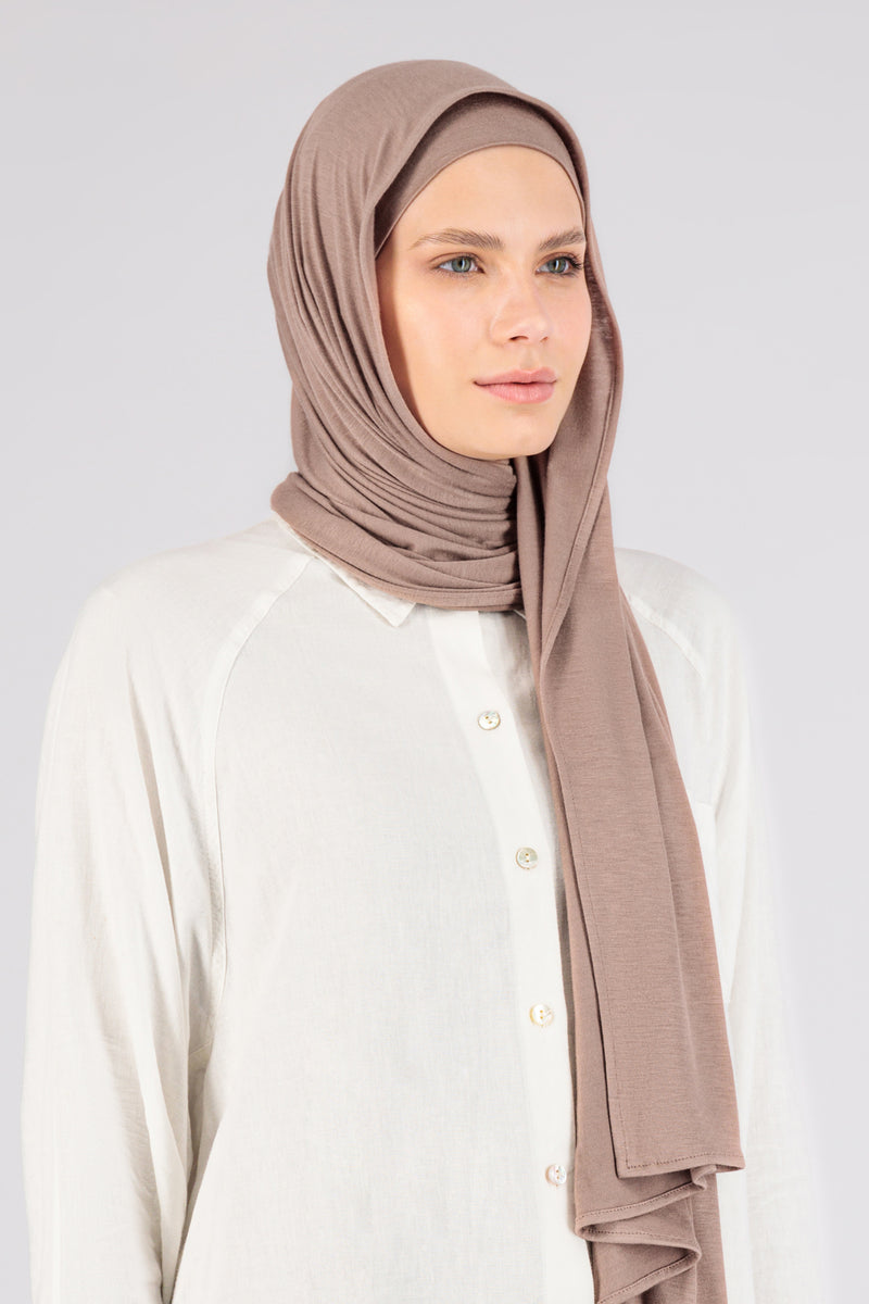 Matching Jersey Hijab Set - Blush