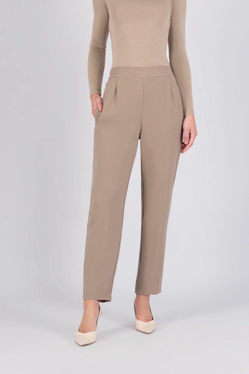 Tailored Trousers - Taupe
